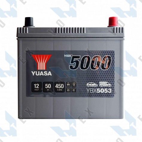 Аккумулятор Yuasa YBX 5000 50Ah JR+ 450A